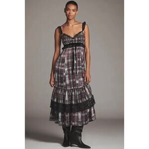 anthropologie brown motif dress Navy Timeless Pleated Dress Parent
